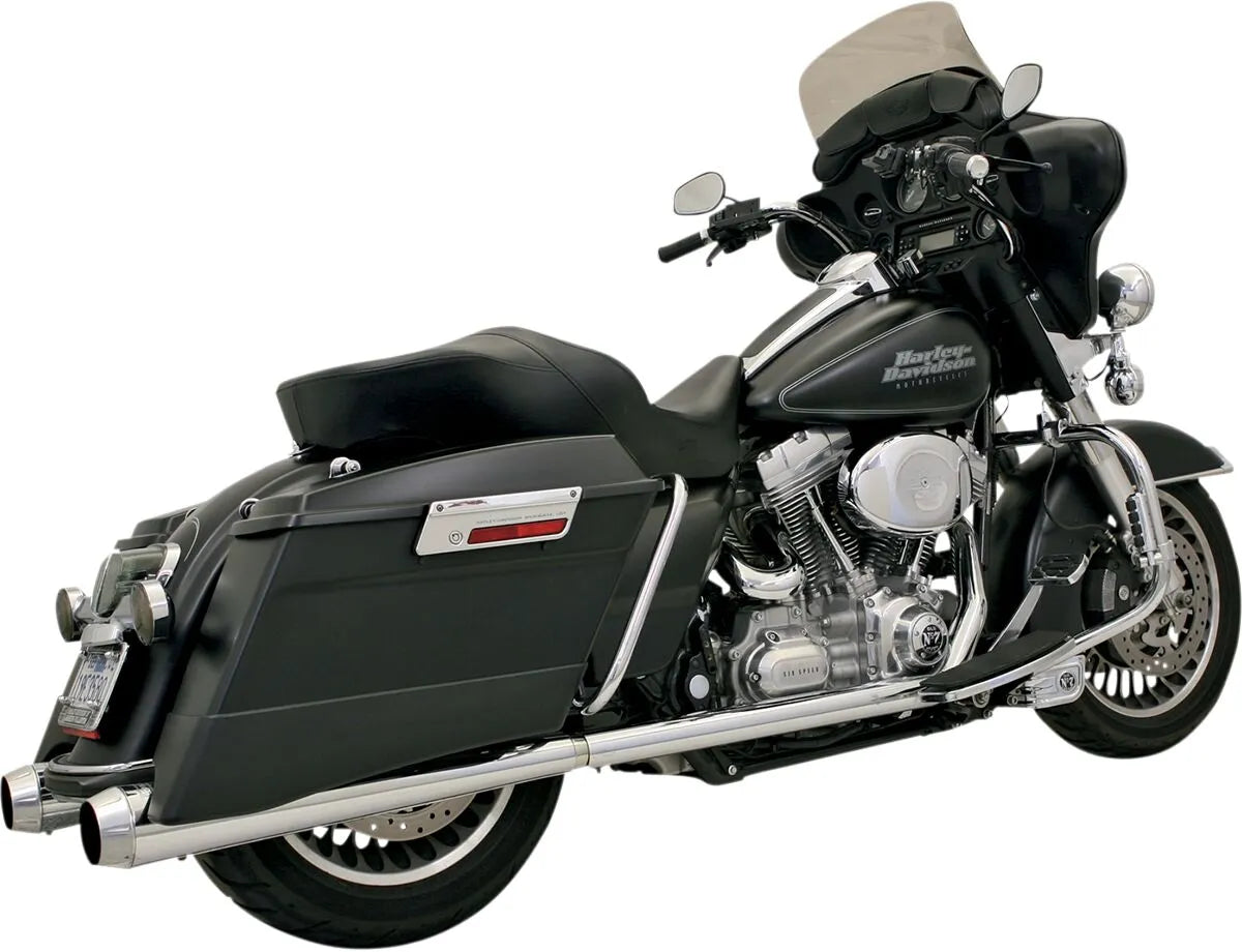 Bassani Xhaust Power Curve True-dual Header Pipe For '95-'16 Flh/flt