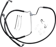 Drag Specialties Extended Black Vinyl Brake Line Kit