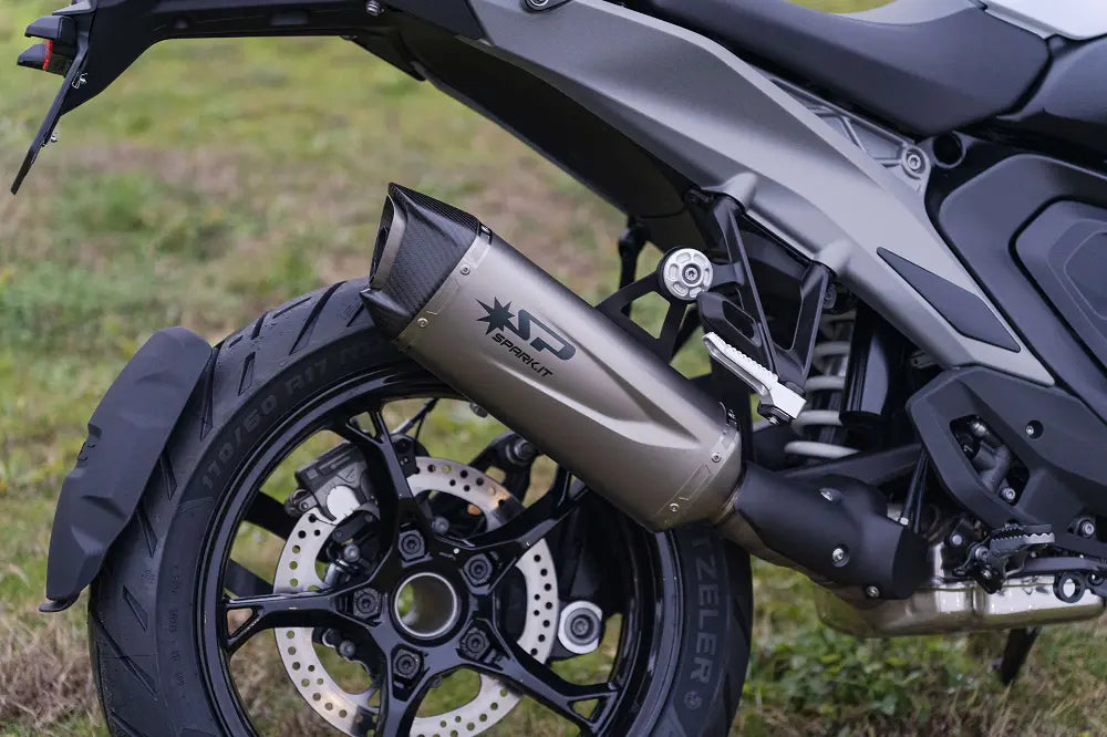 Spark Force Evo Slip-on Muffler With Carbon End Cap - ECE Street Legal Approved