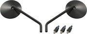 Daytona Steel Abs Mirror - Black, Ece-approved