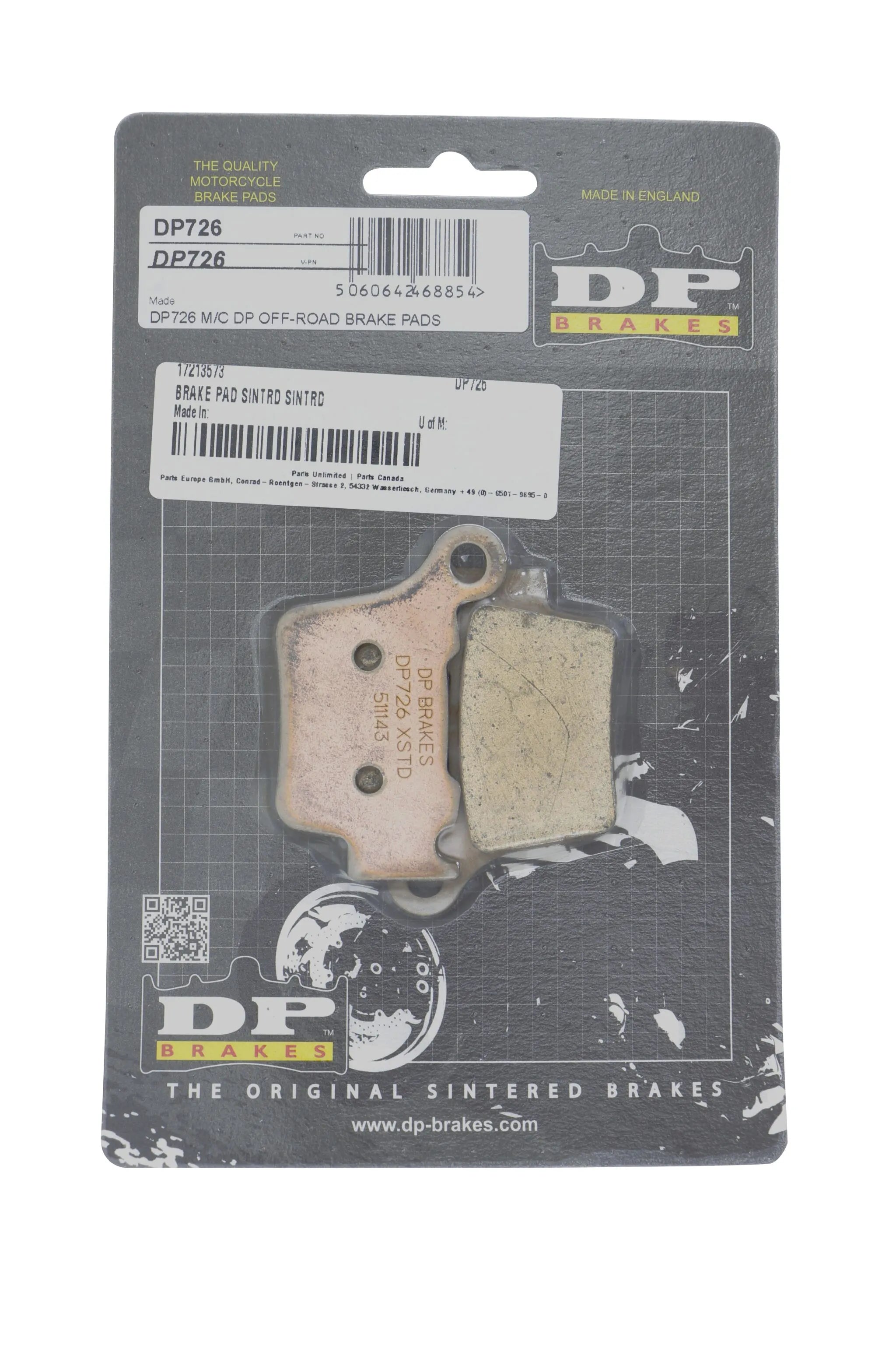 Dp Brakes Sintered Metal Brake Pads - Front & Rear