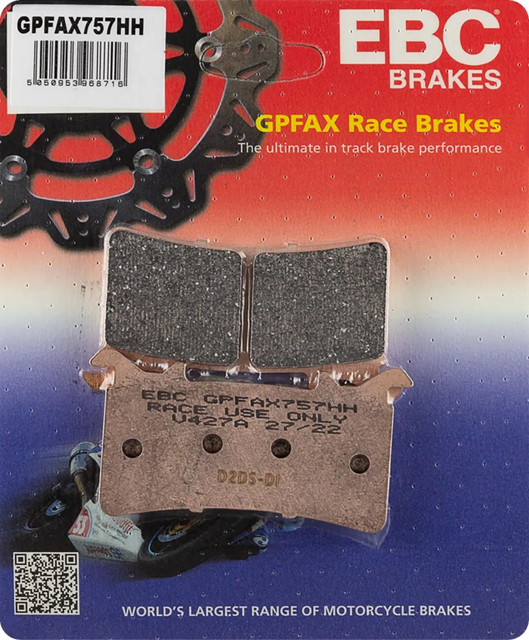 Ebc Gpfax Series Race Sintered Brake Pads For Race Track - Front