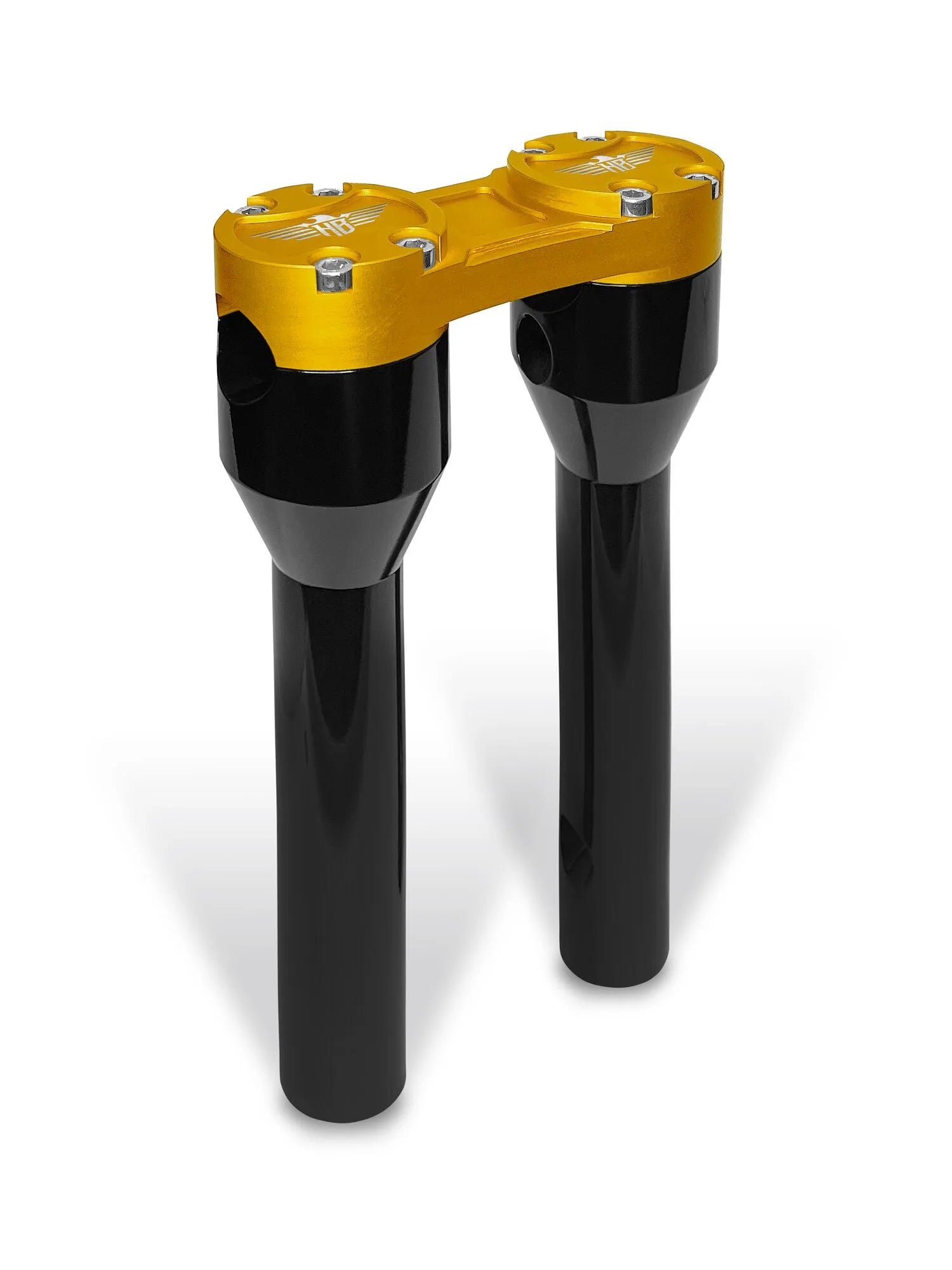 Heinz Bikes 8" Clubstyle Straight Riser Black/gold