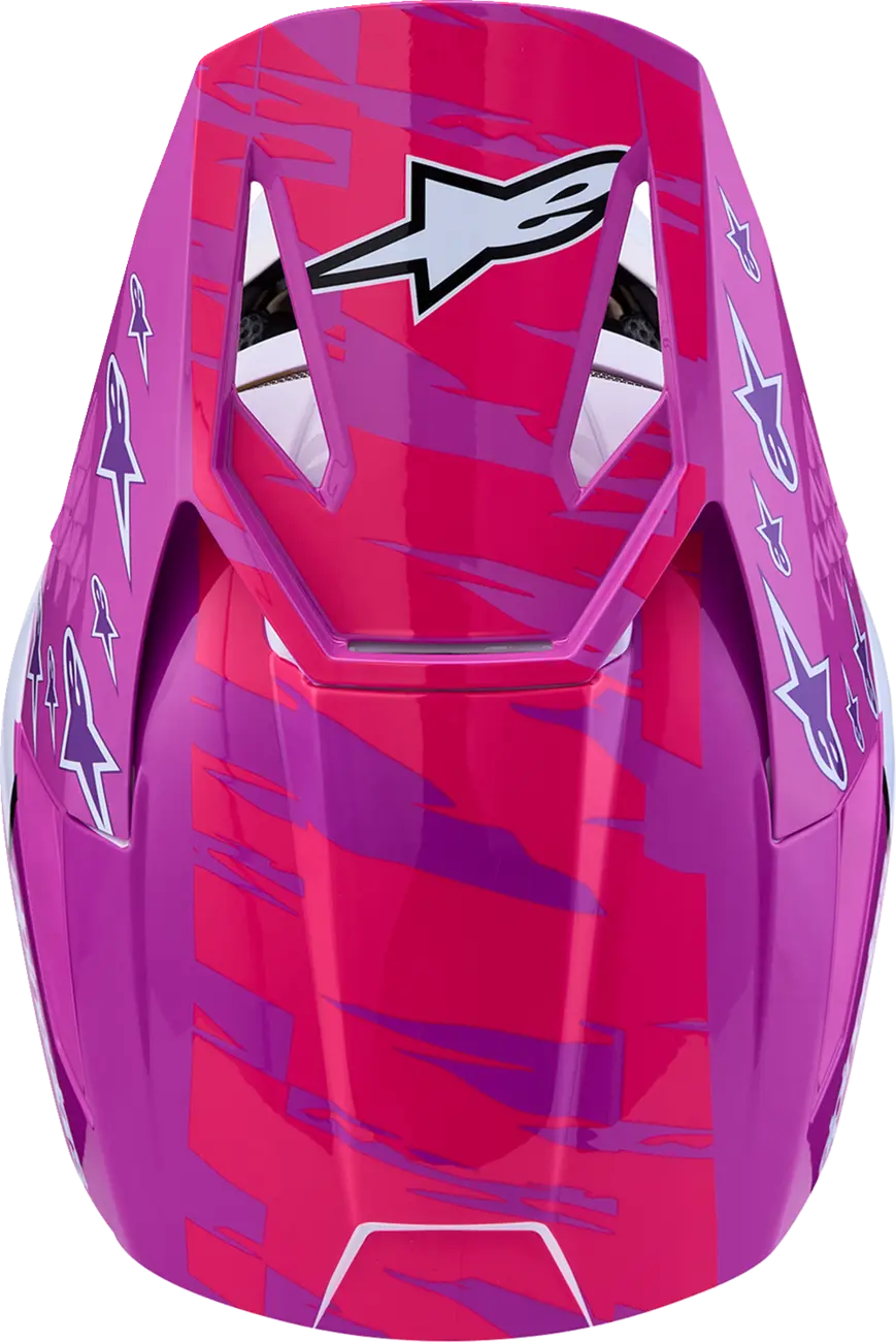 Alpinestars SM3 Falcon Youth Helmet Purple White Pink