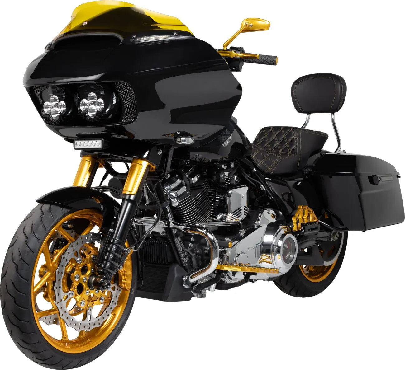 Arlen Ness Tearchop Mirror - Gold Anodized