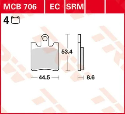 Trw Sv Series Sintered Brake Pads - Front