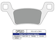 Dp Brakes Standard Sintered Metal Brake Pads - Front
