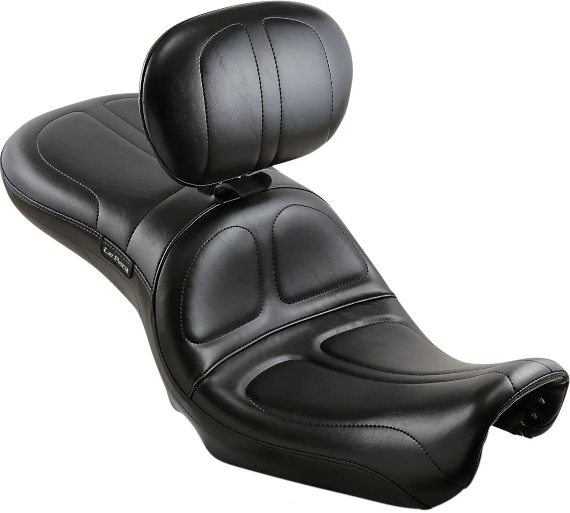 Le Pera Maverick Seat - Black Vinyl - For Harley Davidson