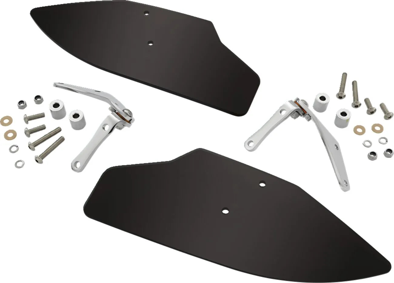 Show Chrome Upper Wind Deflectors