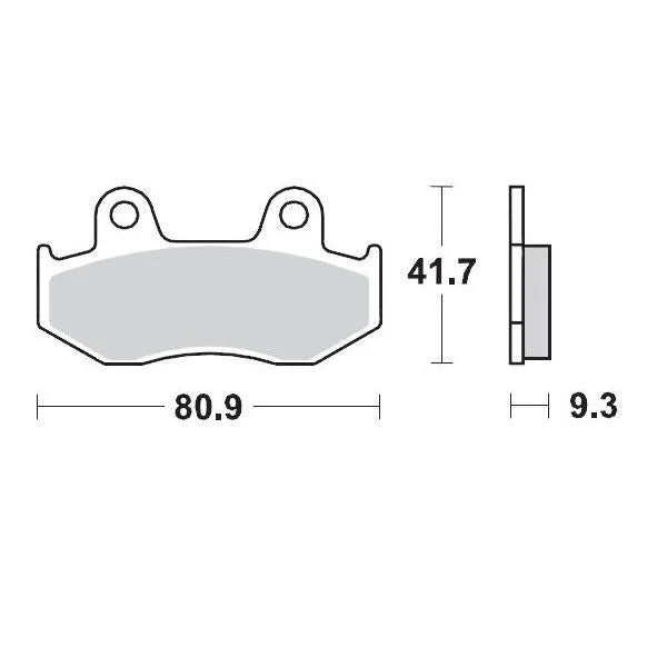 Moto-master Racing Brake Pads Atv Sintered Metal - Rear