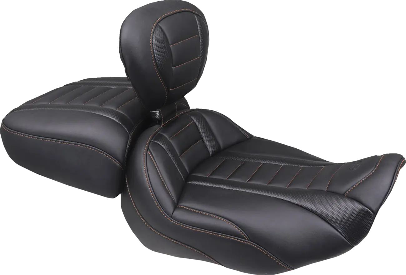 Mustang Deluxe Touring Solo Seat - For Harley Davidson