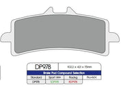 Dp Brakes Standard Sintered Metal Brake Pads - Front