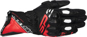 Alpinestars Sp-3 Leather Motorcycle Gloves - Black/White/Bright Red