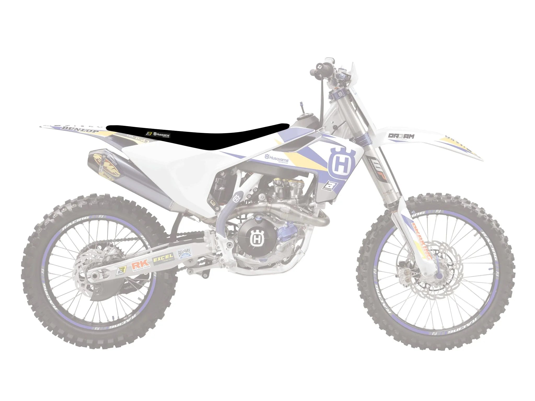 Blackbird Racing Complete Seat - Enhanced Control - For HUSQVARNA