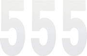 Factory Effex Standard Numbers 8" White (3-pack)