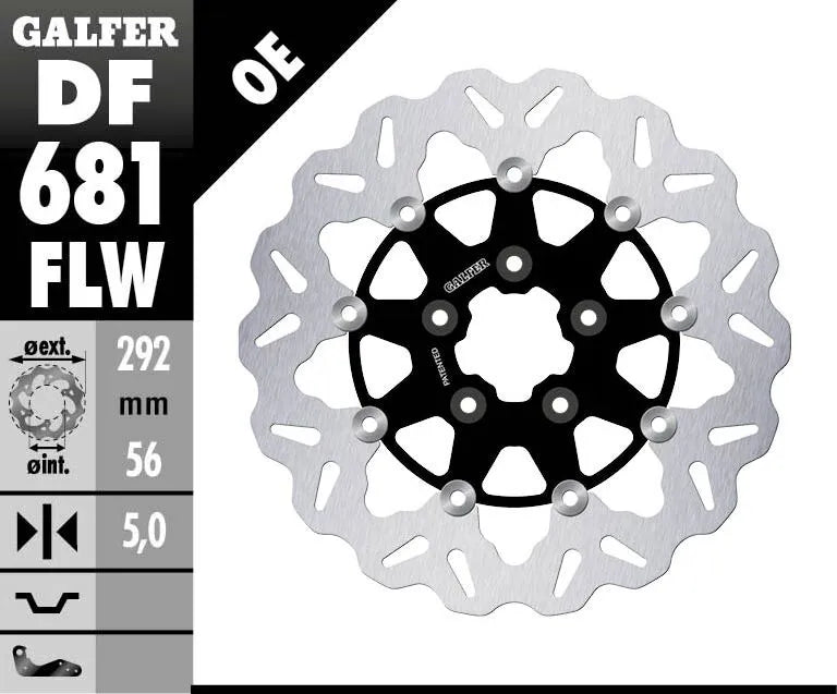 Galfer Brake Rotor For Direct Replacement - Rear