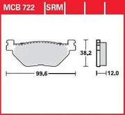Trw Srm Series Sintered Scooter Brake Pads - Rear