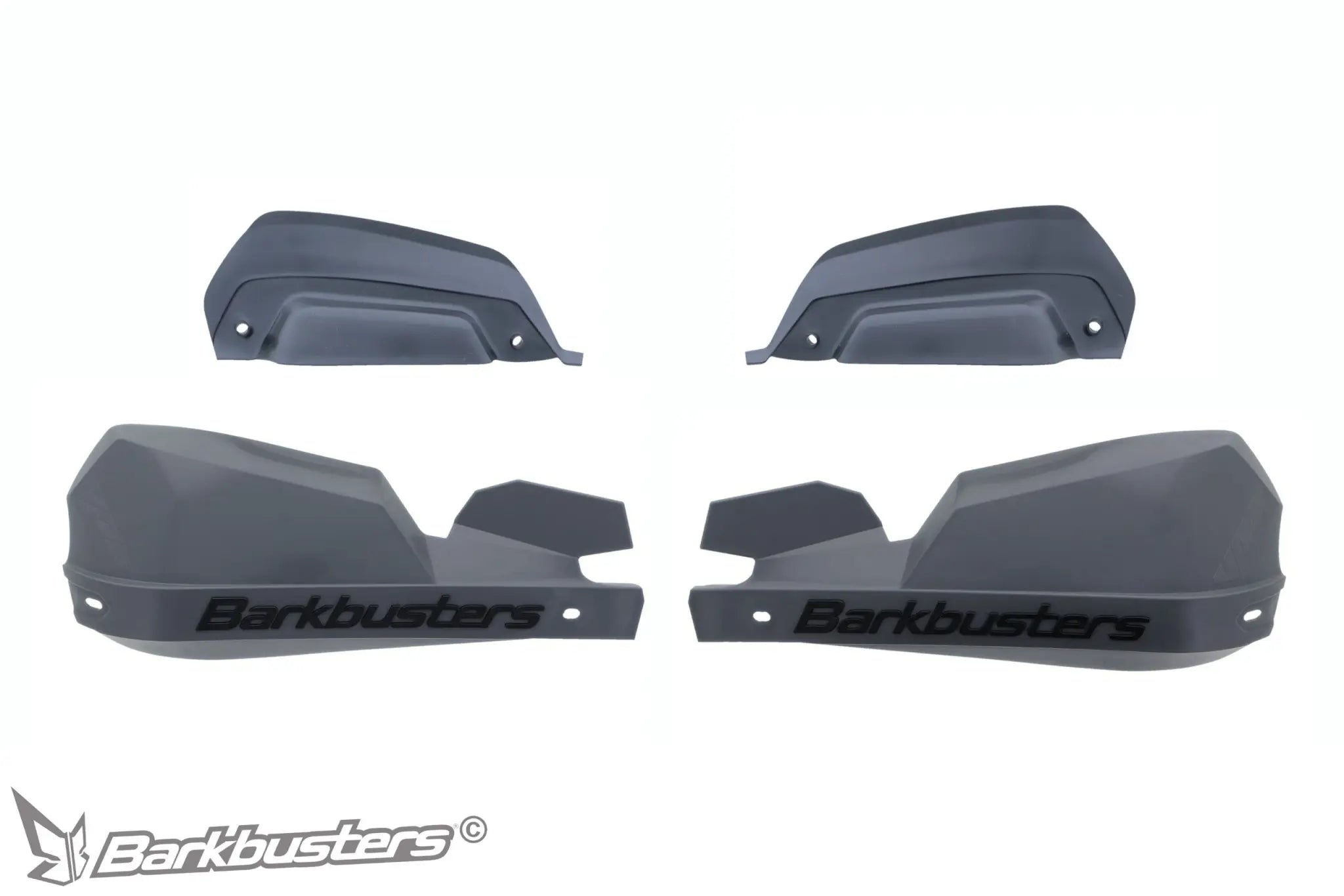 Barkbusters Jet Plastic Guards - Gray