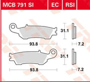 Trw Rsi Series Sintered Off-road Race Brake Pads - Front