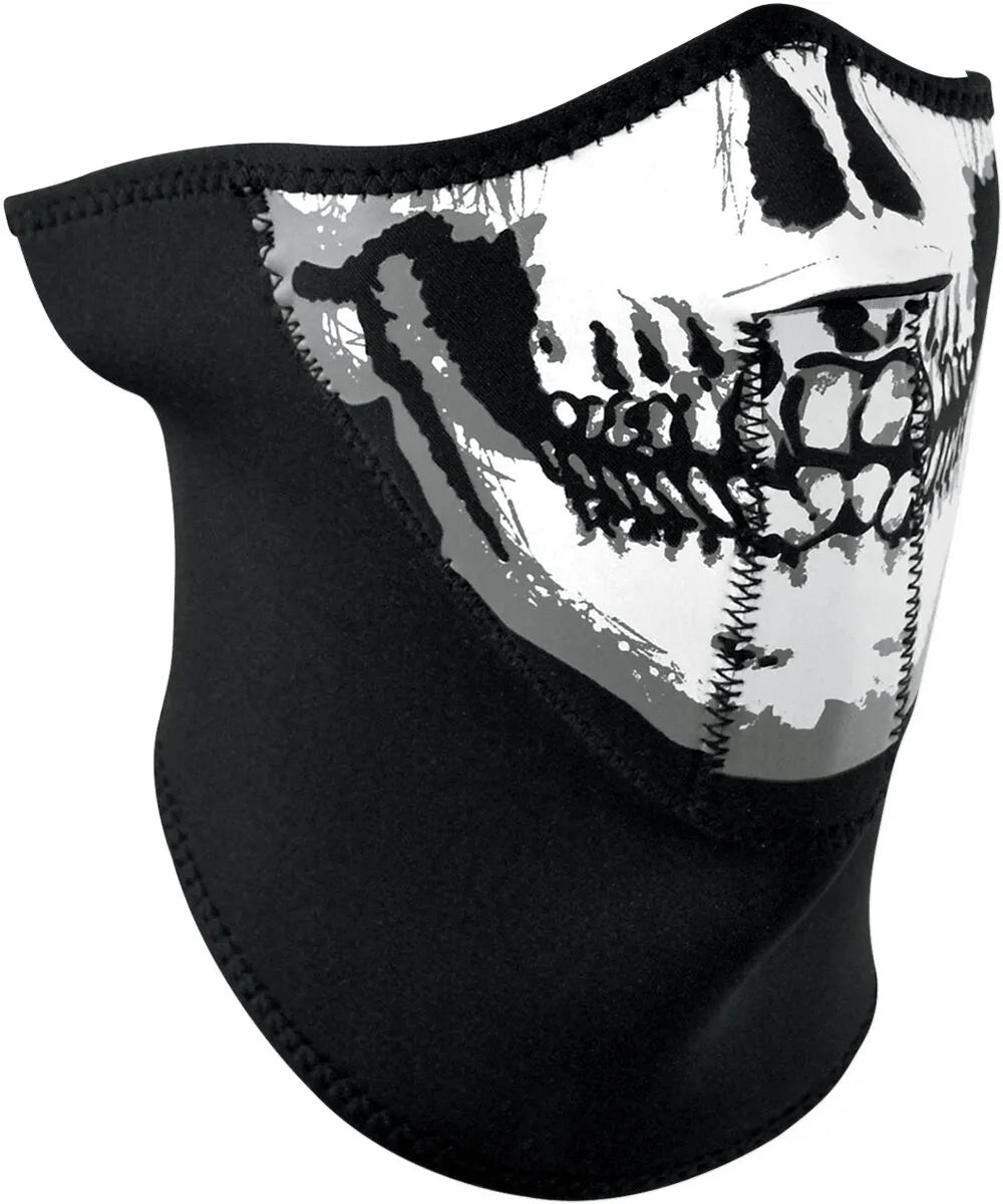 Zan Headgear 3-Panel Neoprene Half Mask Skull Graphic