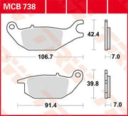 Trw All Round Sintered Metal Brake Pads