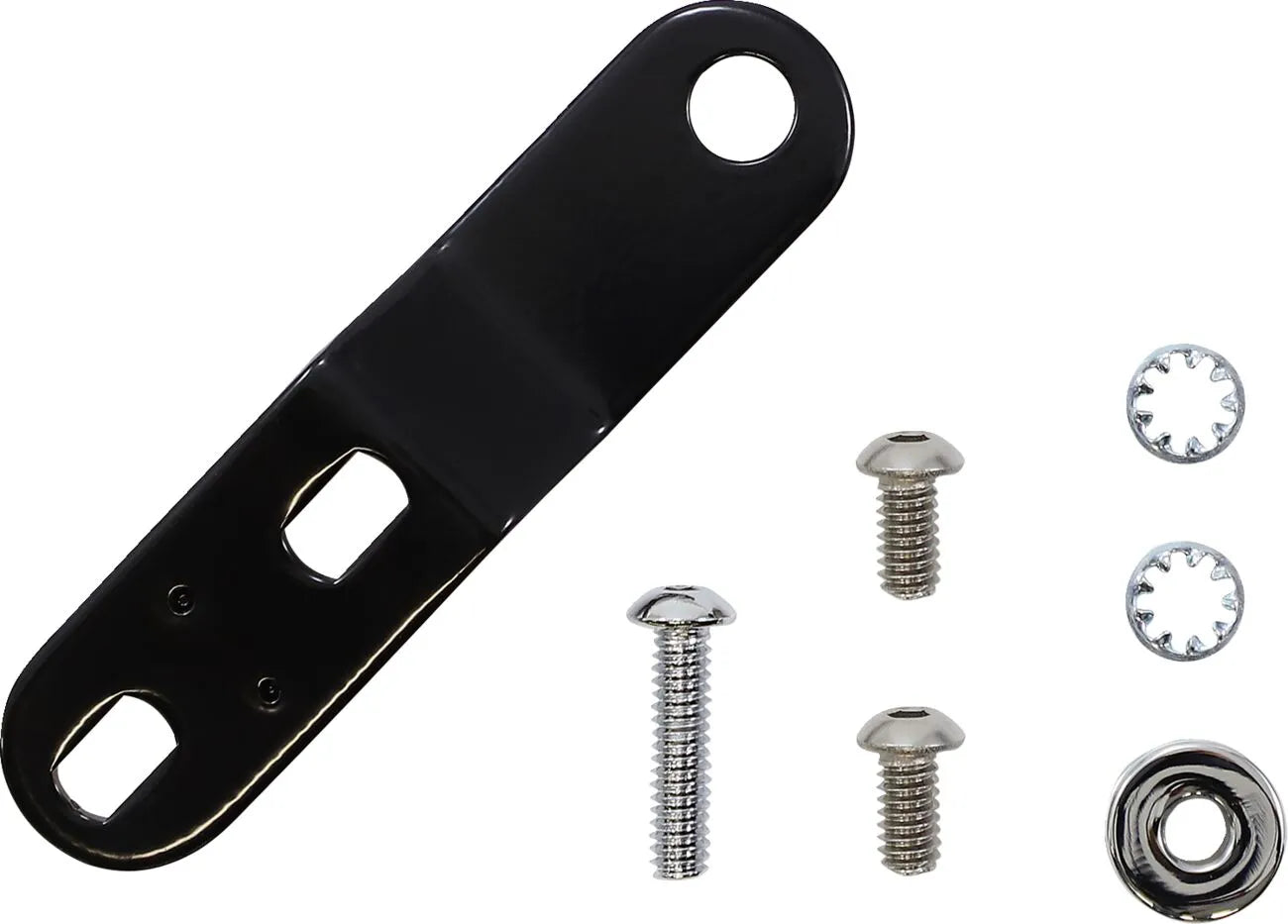 Le Pera Bare Bones Pillion Pad - Black Vinyl - For Harley Davidson