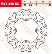 Trw Ec Cross Design Brake Rotor - Rear
