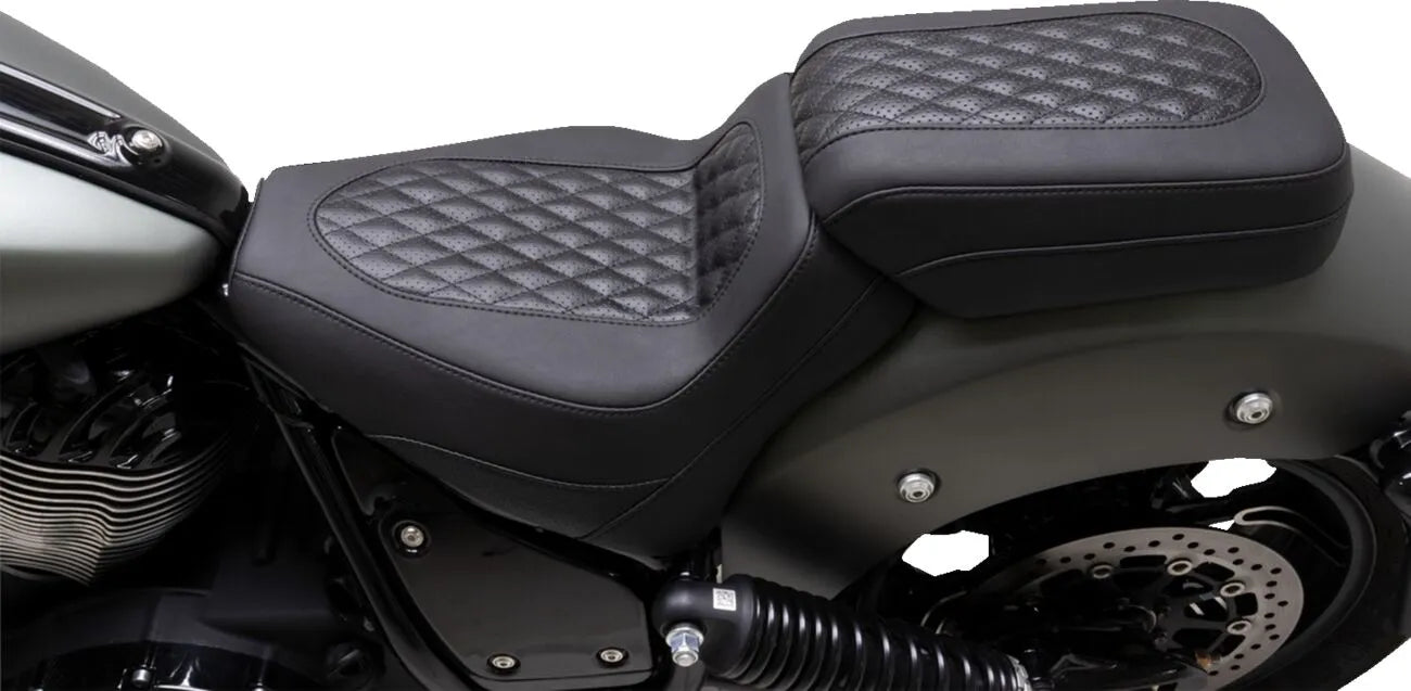 Mustang Squareback Solo Seat For Chief - For INDIAN