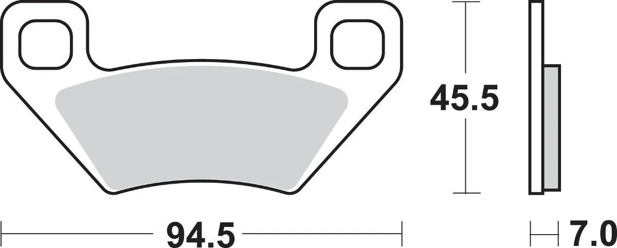 Sbs Ats All-terrain Sintered Brake Pads - Front & Rear