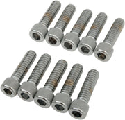 Drag Specialties Socket-head Bolts - Chrome, 7/8"