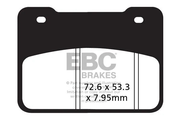Ebc Sfa-hh Sintered Scooter Brake Pads For Enhanced Braking - Front