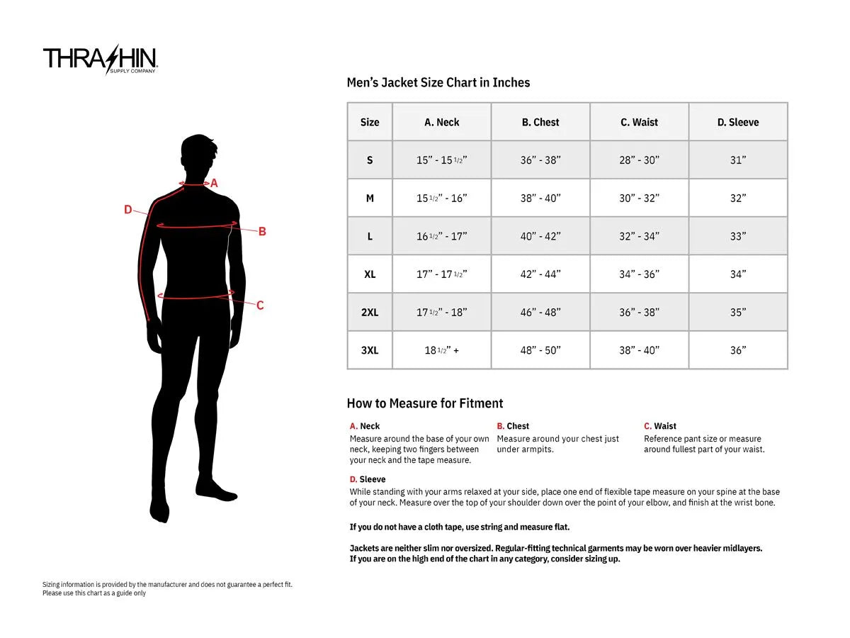 Thrashin Supply Co. Mission Waterproof Rain Jacket - Black