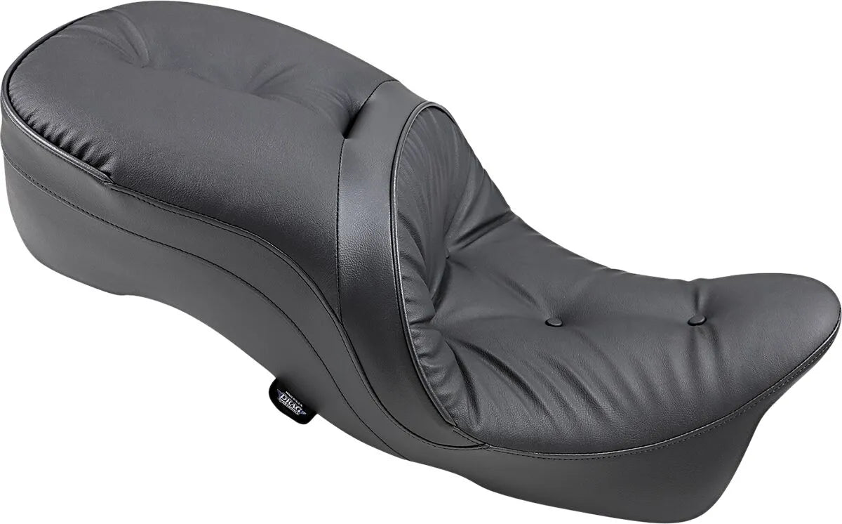 Drag Specialties 2-up Leather Touring Seat - For Harley Davidson