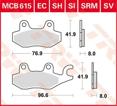 Trw All Round Sintered Metal Brake Pads - Front & Rear
