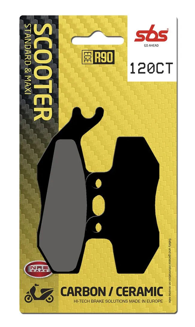 Sbs Ct Scooter Carbon Tech Organic Brake Pads - Front