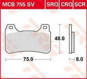 Trw Sv Series Sintered Brake Pads For Front Brake - Front