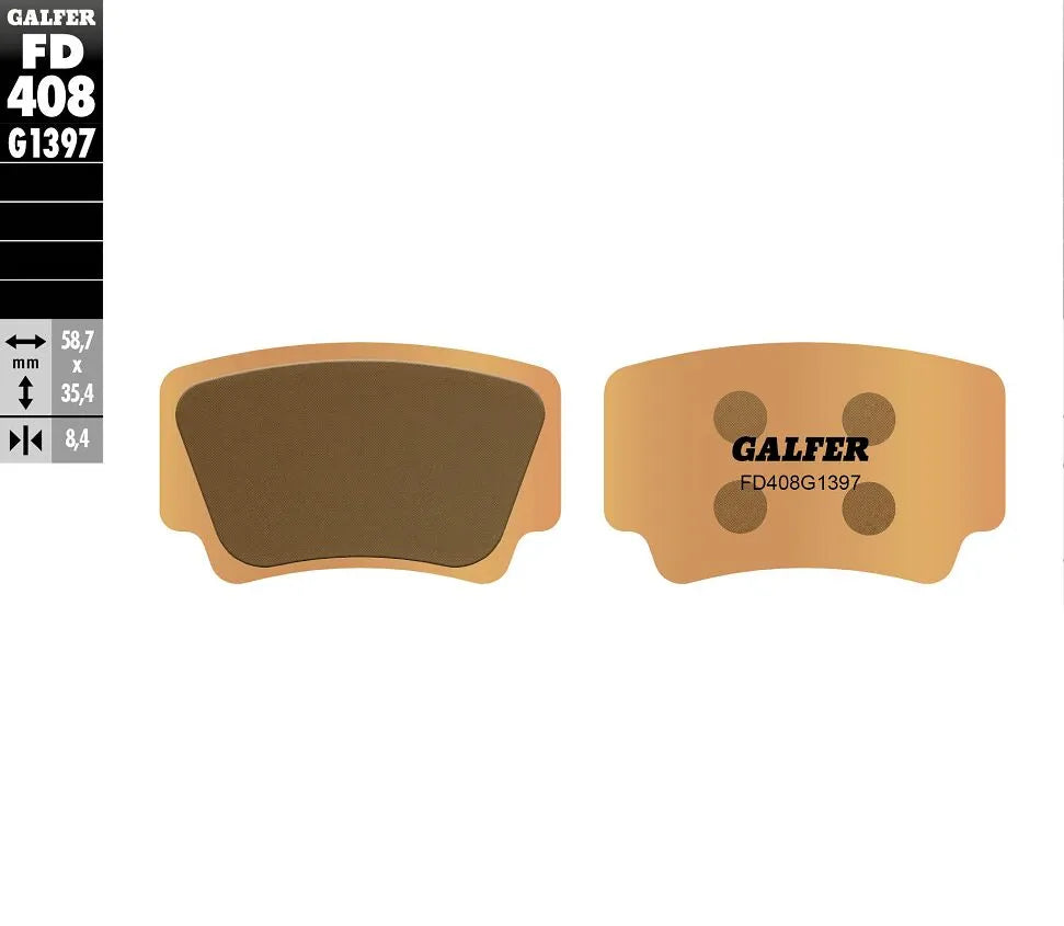 Galfer Hh Sintered Brake Pads For Motorcycles - Rear