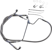 Drag Specialties Extended Brake Line Kit Stainless Steel