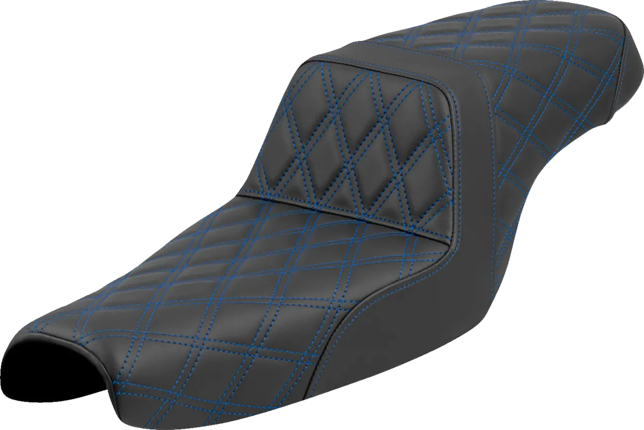 Saddlemen Lattice Stitch Step-up Seat - For Harley Davidson