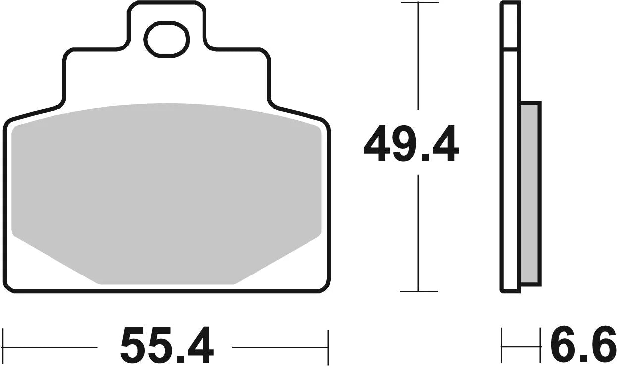 Sbs Ms Scooter Maxi Sintered Brake Pads - Front