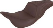 Saddlemen Step-up Seat - Brown - For Harley Davidson