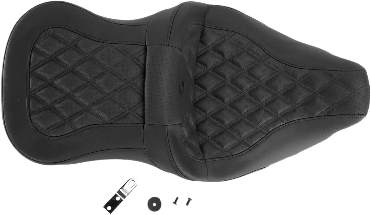 Saddlemen Roadsofa Lattice Stitch Seat - For Harley Davidson