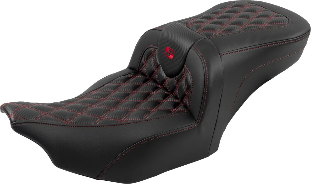 Saddlemen Roadsofa Lattice Stitch Seat - For Harley Davidson