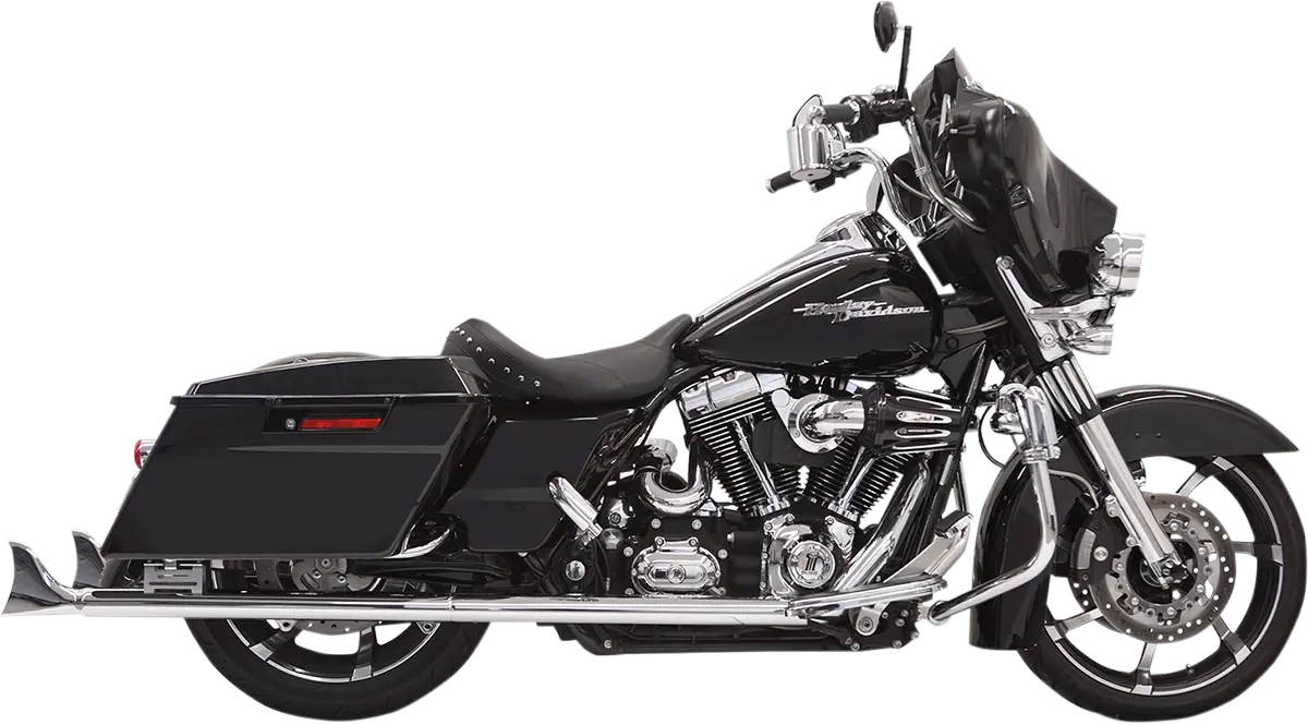 Bassani Xhaust Fishtail Slip-on Mufflers Chrome