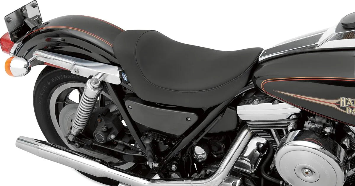 Drag Specialties Backrest Compatible Solo Seat - For Harley Davidson