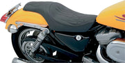 Drag Specialties Predator Seat - Flame Stitched - For Harley Davidson