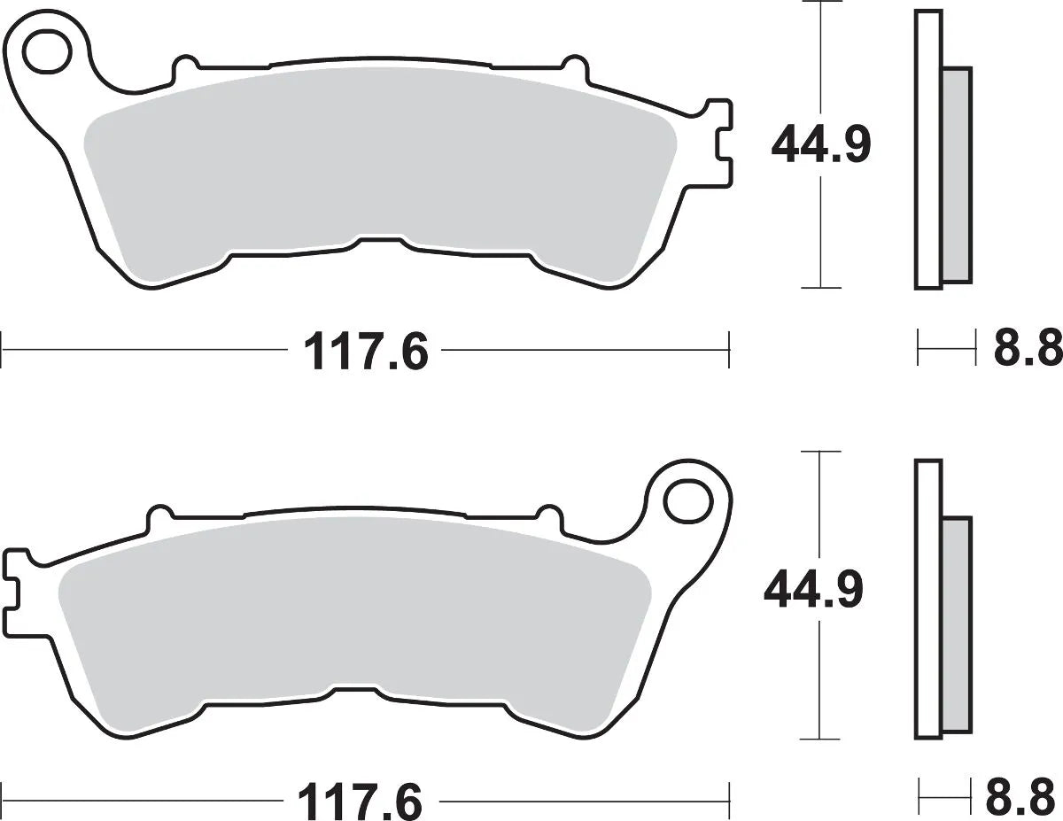 Sbs Hs Street Excel Sintered Front Brake Pads - Front