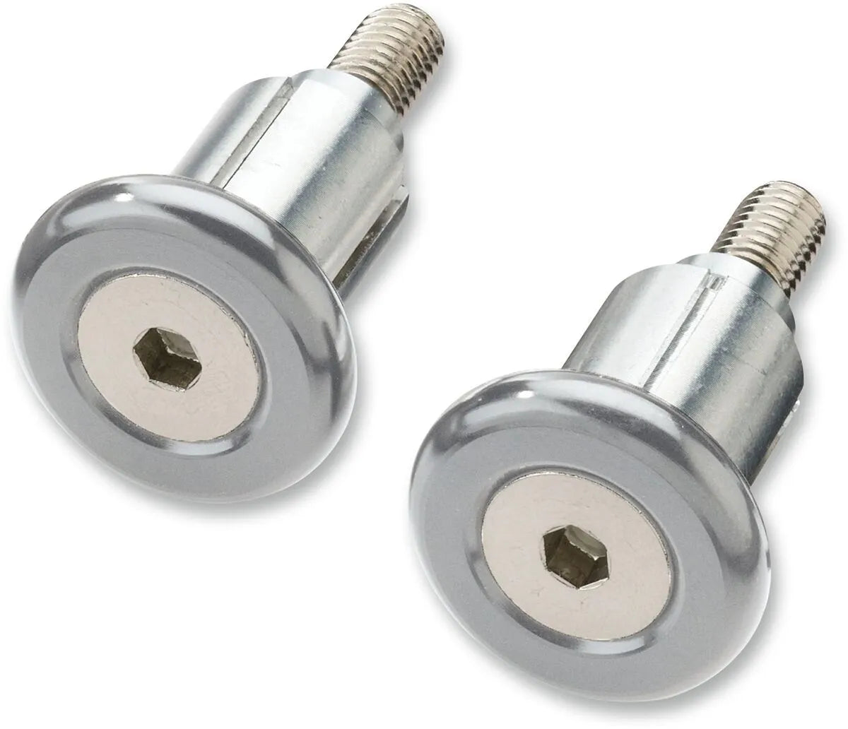 Moose Offroad Handlebar Ends - Silver, Aluminum