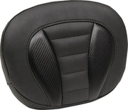 Mustang Deluxe Sissy Bar Pad - Carbon Fiber Inlay