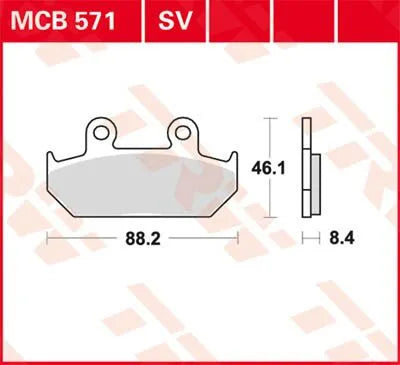 Trw Sv Series Sintered Brake Pads For Front Brake - Front